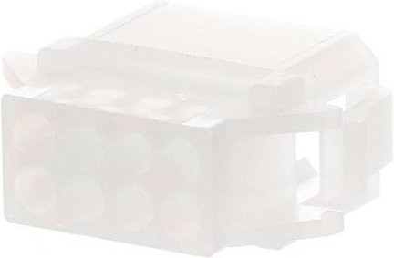 Molex Buchsengehäuse-Kabel 8-polig in Weiß - Bild 1