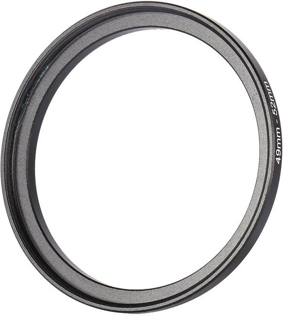 Shoemst Step-Up-Ring Metall Objektivadapter Filterring von 49mm auf 52mm in Schwarz oder Grau - Bild 1