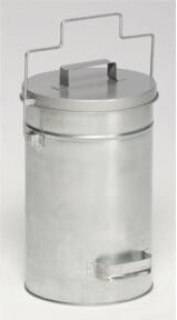 VAR Sicherheitsbehälter mit Deckel aus Edelstahl, Silber, B/T/H: 38,0 x 27,0 x 2,5 cm - Bild 1