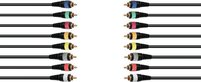 Omnitronic Snake-Kabel mit 8xCinch auf 8xCinch, Multicolor, Länge: 15 m - Bild 1