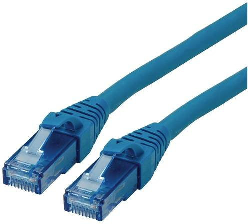 Roline RJ45 Patchkabel CAT 6a U/UTP Ethernet LAN Blau 15 m - Bild 1