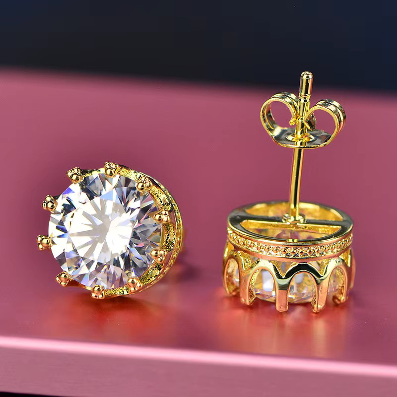 Zakol Ohrringe, Gold, Zirkonia, Unisex - Bild 2