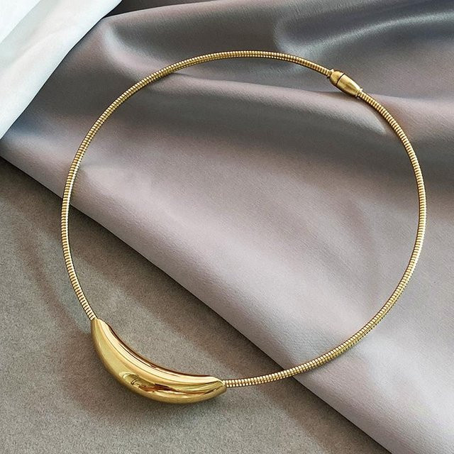 YJSTY Halskette Edelstahl, Gold, Damen - Bild 1