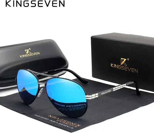 Kingseven Sonnenbrille Pilot, Vollrand, Metall, Herren - Bild 1