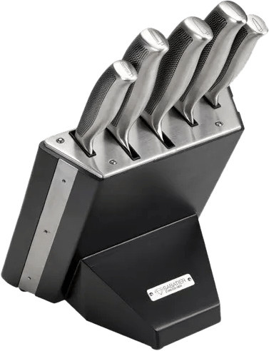 Sabatier Riyouri Messerblock 5-teilig Schwarz und Silber - Bild 1