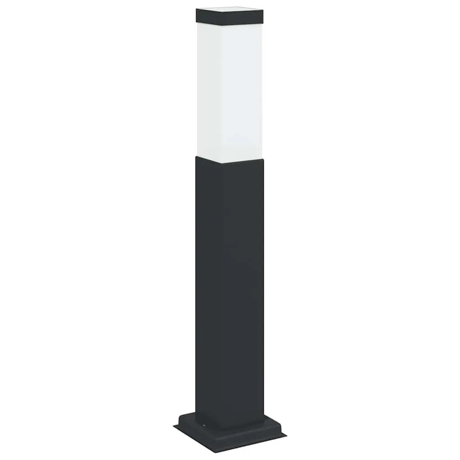 vidaXL Pollerleuchte Schwarz aus Edelstahl mit IP44 Schutzart, Höhe: 50 cm - Bild 2