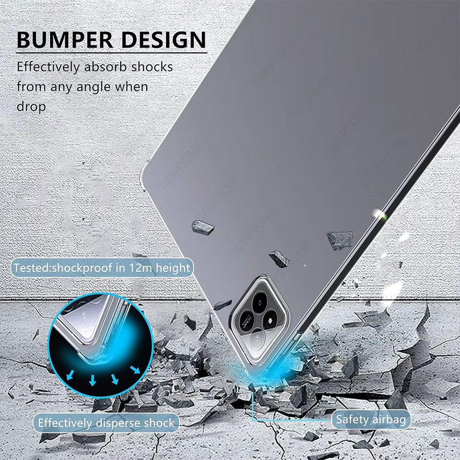 Transparente TPU Soft Case Schutzhülle für Xiaomi Pad 8, Pad 8 Pro, Pad 7, Pad 7 Pro (11,2 Zoll), MiPad 6, MiPad 6 Pro sowie MiPad 5 und MiPad 5 Pro (11 Zoll) - Bild 2