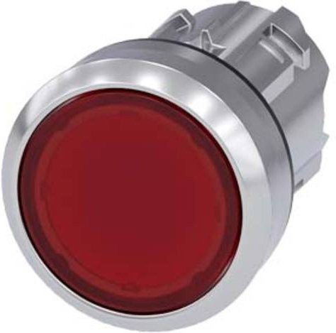 Siemens Leuchtdruckschalter Rot IP69K Durchmesser: 29,5 mm, Höhe: 29,5 mm - Bild 1