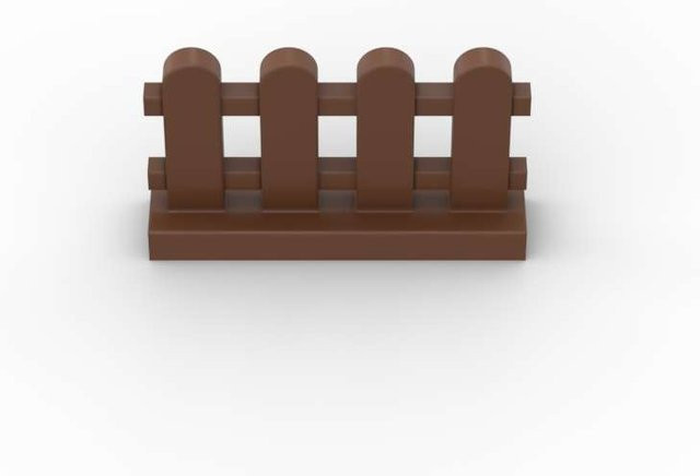 ixBricks 10-teiliges Set Zaunpfahl Bauklötze Bausatz 33303 1x4x2 - Bild 1