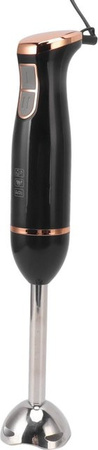 OutsideWorld Stabmixer 400W in Schwarz mit Edelstahl-Zubehör für vielseitige Küchenanwendungen