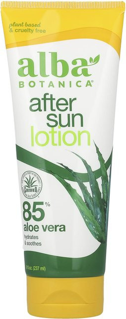 Alba Botanica After-Sun-Lotion, 237 ml, Aloe Vera, Vitamin E - Bild 1