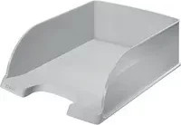 Leitz Briefablage Jumbo Plus DIN A4 aus Kunststoff in Grau oder Weiß, B: 35,7 cm, T: 25,5 cm, H: 10,3 cm - Bild 1