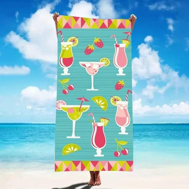 Strandtuch JMG Household Supplies mit Eiscreme-Print, Mehrfarbig, B/H: 70 x 140 cm - Bild 1