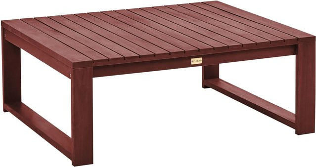 Beliani Gartentisch TIMOR aus Akazienholz in Dunkelrot, B/T/H: 90 x 75 x 35 cm - Bild 1