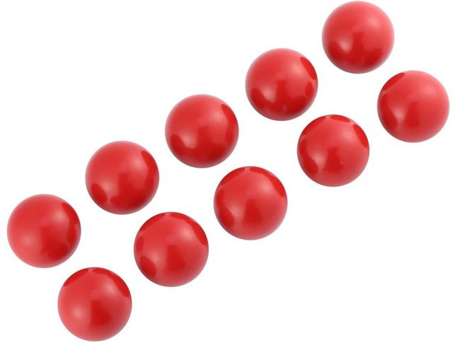 10 Stück Neoglint Universal Drehmaschine Traktor Kunststoff Runde Kugel Knöpfe Griffe Rot und Schwarz - Bild 1