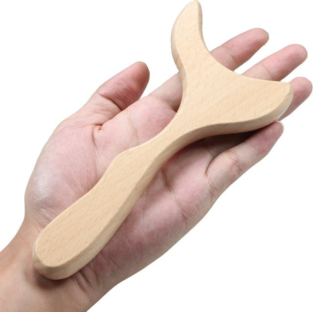 Tcare Gua Sha Massagegerät aus Holz, Unisex - Bild 1