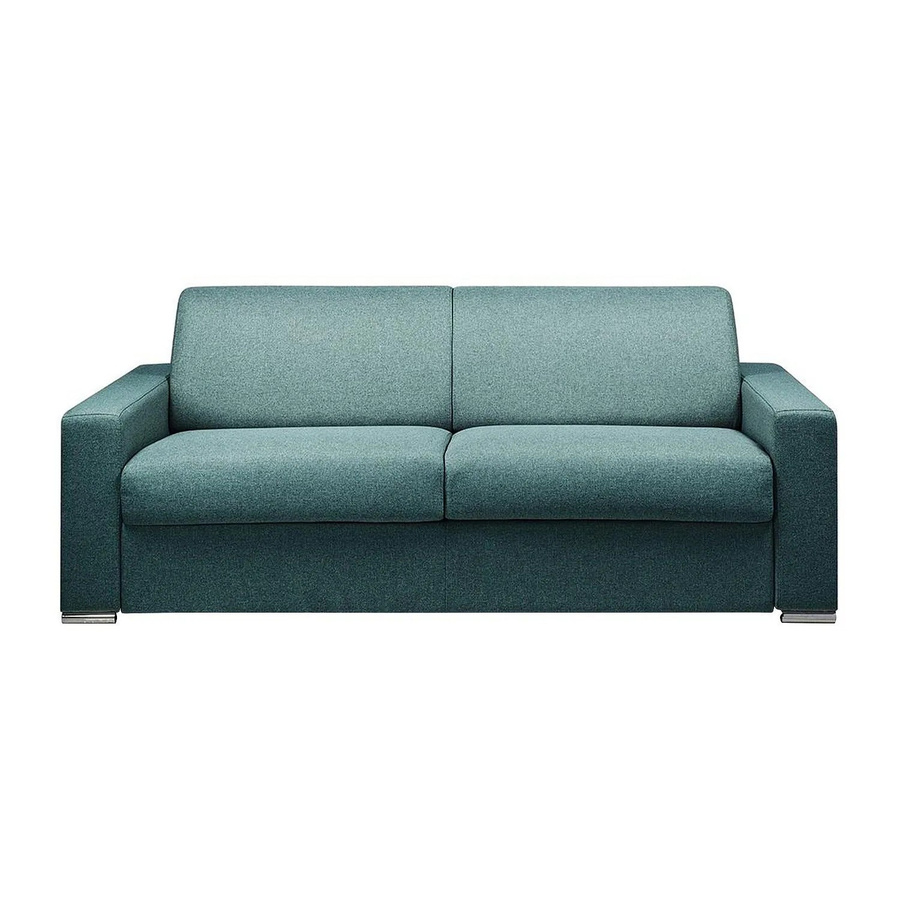 Vente-unique Schlafsofa Calito in Blau mit Stoffbezug, Breite: 216 cm - Bild 2