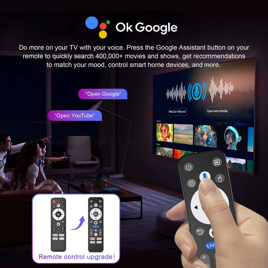 Mortal T1 Android 16 TV-Box RK3518 in Schwarz mit 128 GB Speicher, 4K HDR, Sprachsteuerung, Google Chromecast, Dual-WiFi und 6 USB 3.0-Anschlüssen - Bild 2