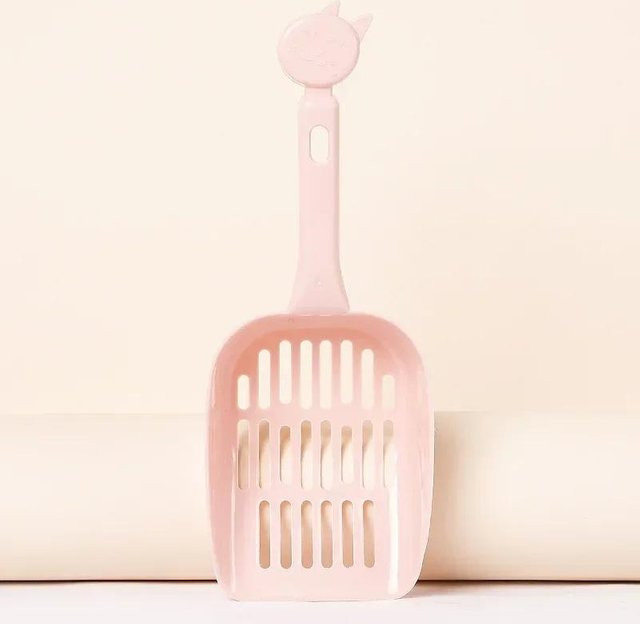 XYNN Katzenstreuschaufel zur Reinigung der Katzentoilette in Rosa, B/T/H: 25,0 x 9,5 cm - Bild 1