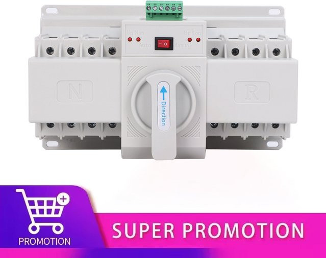 Automatischer Transferschalter ATS Dual Power Leistungsschalter 380V 400V Typ CB MINI in Weiß - Bild 1