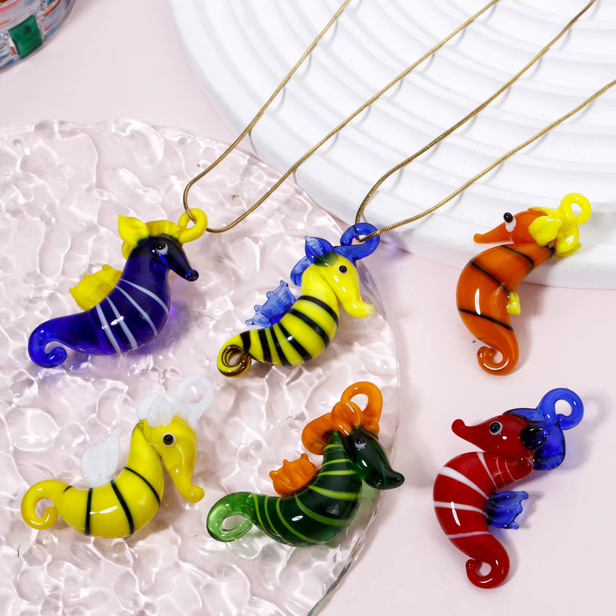 DoreenBeads Anhänger Seepferdchen, Glas, Bunt, Unisex - Bild 3