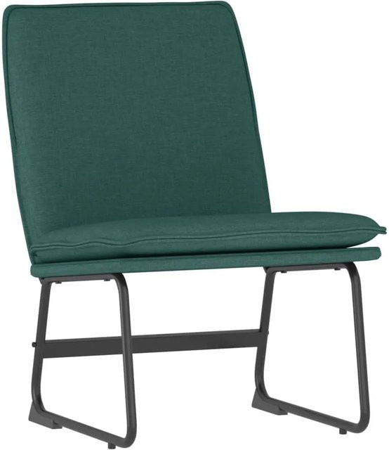 vidaXL Loungesessel Dunkelgrün mit Stoffbezug und Armlehnen B/T/H: 52 x 75 x 76 cm - Bild 1