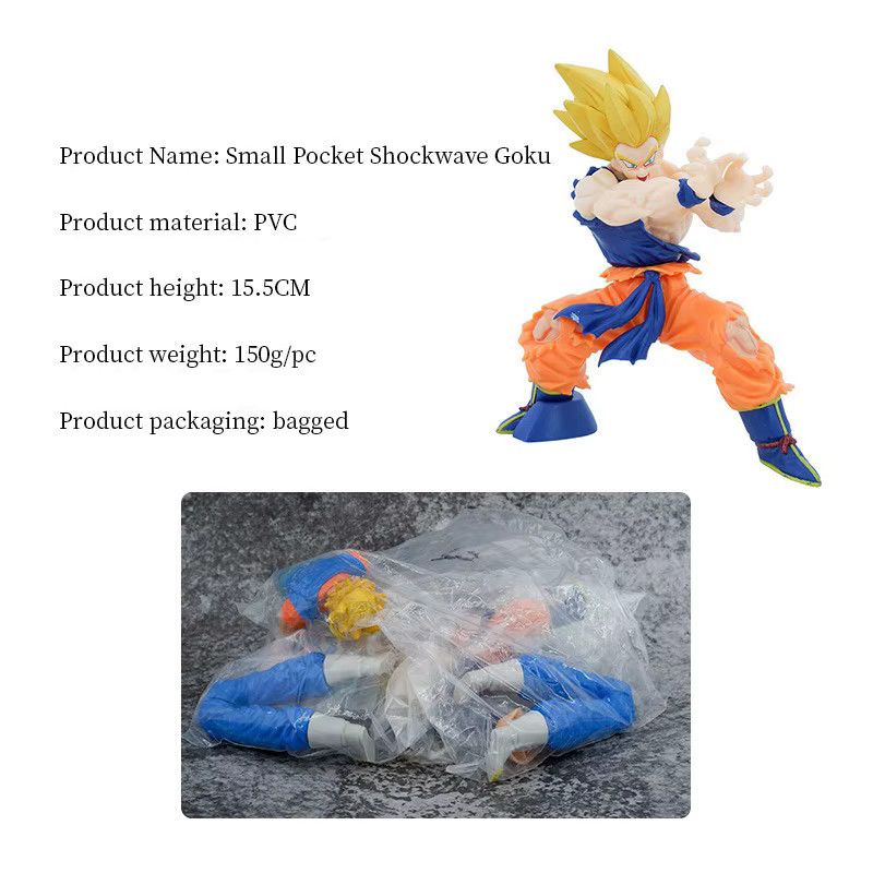 Bandai Dragon Ball Z Son Goku Anime Figur Battle Damage Shockwave Manga Statue aus PVC - Bild 2