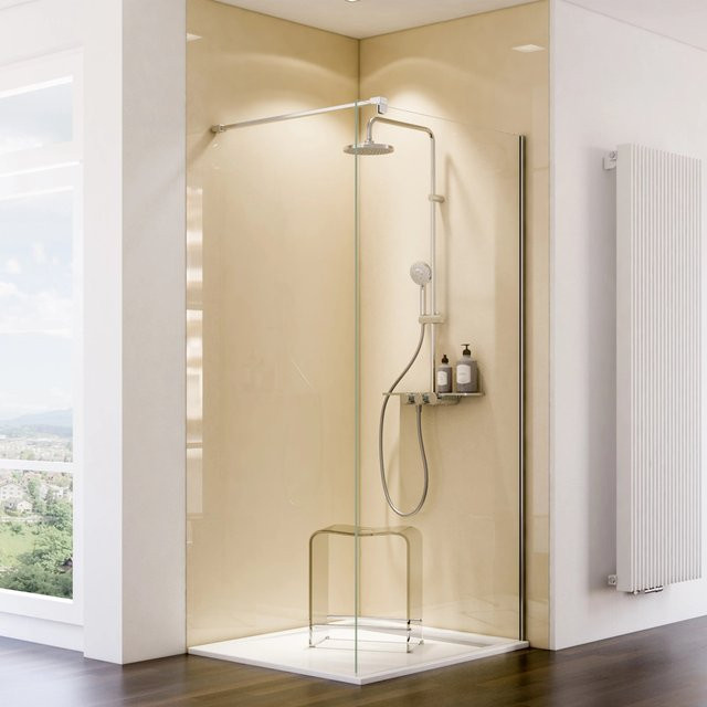Schulte ExpressPlus DecoDesign Duschrückwand in Beige, B: 100 cm, H: 255 cm - Bild 1