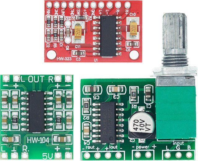 AITEXM ROBOT PAM8403 Mini Digital Class D Verstärker Modul 2x3W Grün USB-C - Bild 1