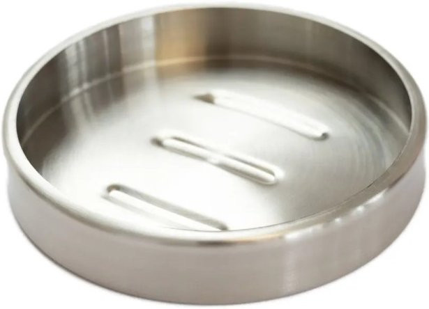 Bagnoxx Seifenschale aus Edelstahl in Silber, Breite: 11 cm, Höhe: 2 cm - Bild 1