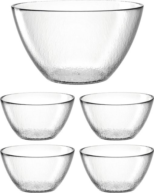 Leonardo Selection Schalenset aus Glas, transparent, stapelbar - Bild 1