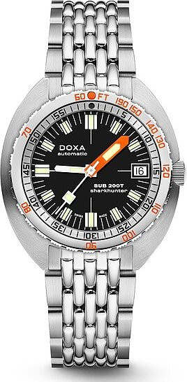 Doxa SUB200T Sharkhunter Armbanduhr, Automatik, Edelstahl, Schwarz, 39 mm, Unisex - Bild 1