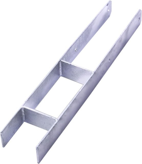 GAH Alberts H-Pfostenträger aus Stahl, feuerverzinkt, Breite: 10,1 cm, Höhe: 60 cm, Tiefe: 30 cm - Bild 1