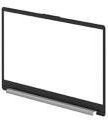 HP LCD Bezel NSV W Hinge Cap in Schwarz (N36078-001) - Bild 1