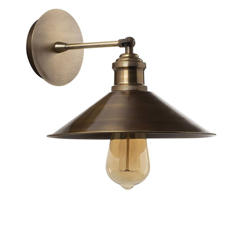 Opviq Wandleuchte Berceste aus Eisen in Bronze, Vintage Design, E27, B/H/T: 24 x 20 x 24 cm - Bild 2