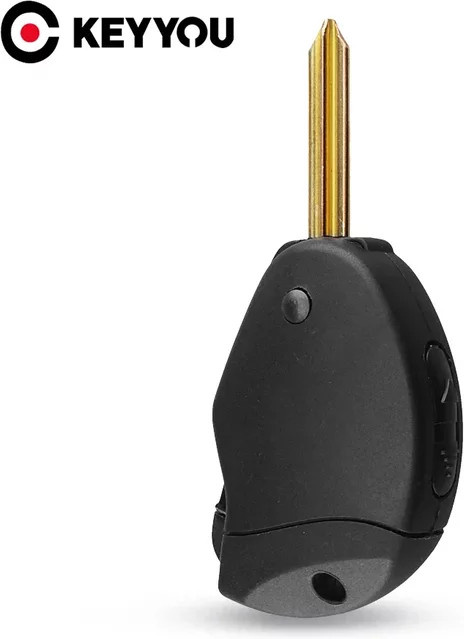KEYYOU Autoschlüsselgehäuse mit 2-Seitentasten für Citroen Evasion Synergie Xsara Xantia in Schwarz - Bild 1