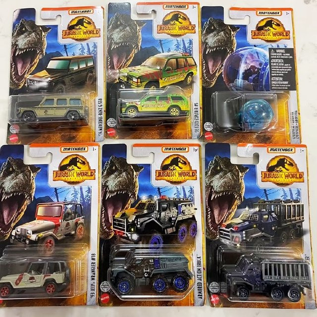 Matchbox Jurassic World Spielzeugautos, Maßstab 1:64, ab 3 Jahre - Bild 1