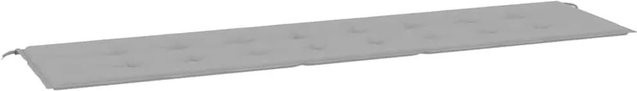 vidaXL Gartenbank-Auflage Grau aus Oxford-Gewebe, B/T/H: 200 x 50 x 4 cm - Bild 1