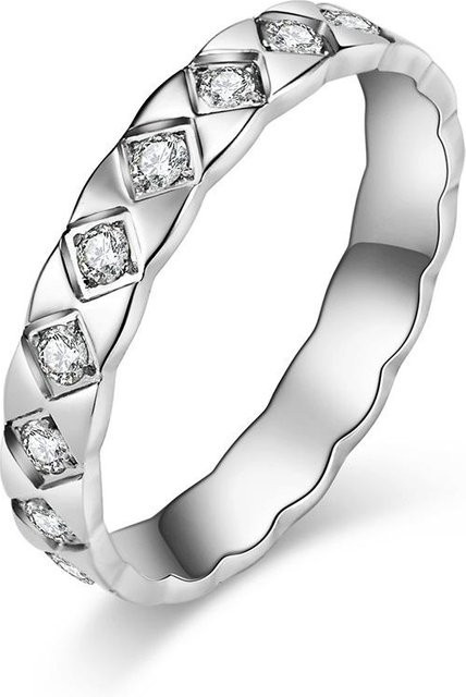Kalter Wind Damenring Edelstahl, Diamant, Ringgröße 11 - Bild 1