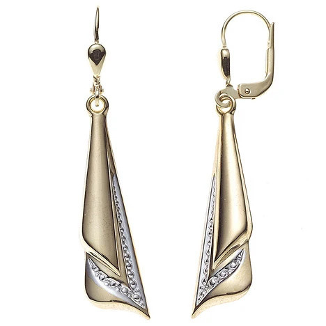 Colfem Ohrringe, 333 Gelbgold, bicolor, Unisex - Bild 1