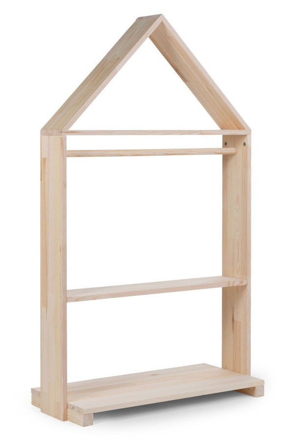 Childhome Schrank Offenes Haus in Braun mit Rädern für das Kinderzimmer, B/H: 80 x 135 cm - Bild 1