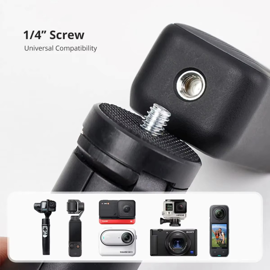 DJI Mini-Stativ für Osmo Pocket 3/4 mit 1/4-Zoll-Schraube und schwarzer Silikonbasis, tragbarer rutschfester Ständer für Vlog-Kameras - Bild 3