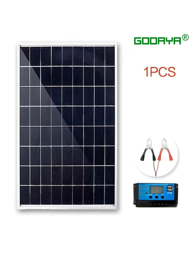 SNQP Solarpanel Set mit 100 A Controller für Camping, Wohnmobil und Zuhause, 12 V Photovoltaik Power Bank Kit mit Schnellladegerät, 300 W/600 W - Bild 7