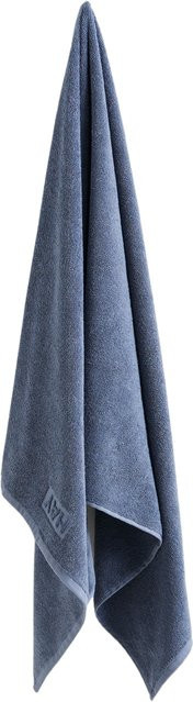 HAY Mono Badetuch aus Baumwolle in Blau, B/H: 70 x 140 cm - Bild 1