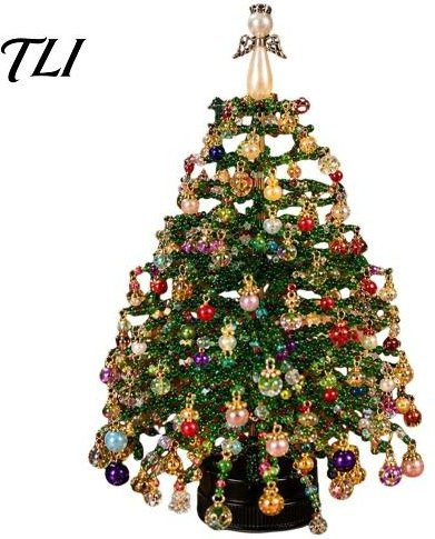 xinchengdahai Perlen-Weihnachtsbaum-Set, Bastelset, Bunt / Mehrfarbig - Bild 1