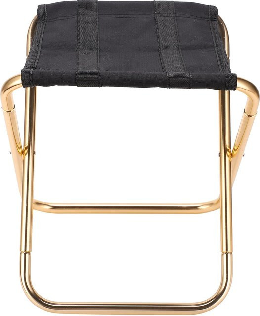 Igeteck Klapphocker aus Aluminiumlegierung für Outdoor, Camping und Angeln, Schwarz - Bild 1