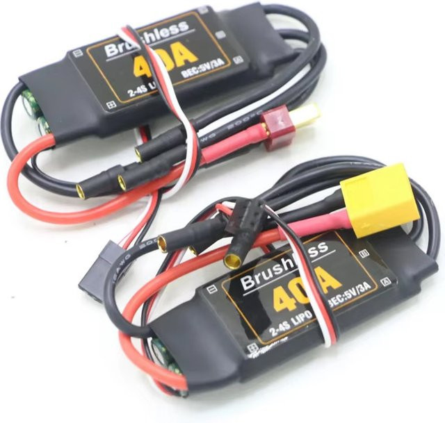 Mitoot Bürstenloser 40A ESC Controller 2-4S mit 5V 3A UBEC in Schwarz für RC FPV Quadcopter, Flugzeuge und Hubschrauber - Bild 1