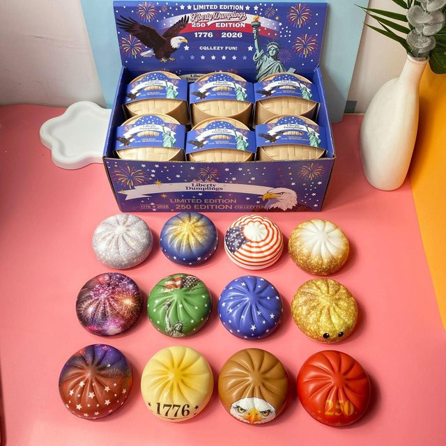 Interesting toys USA-Jubiläum Liberty Knödel Squishy, 12er Set - Bild 1