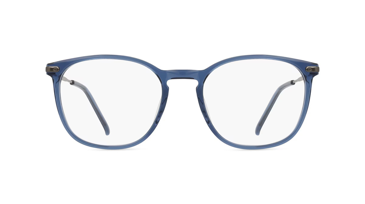 Fielmann MI 059 CL Korrektionsbrille, Vollrand, Panto, Acetat, Herren, blau - Bild 1