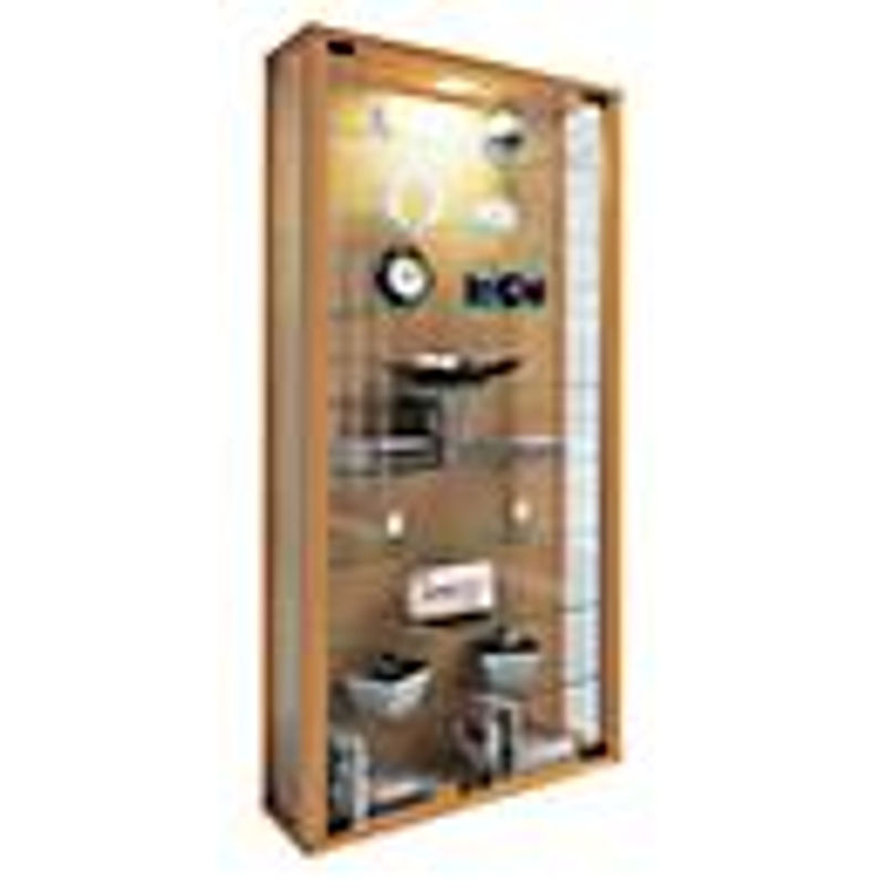 VCM Wandvitrine Vitrosa Maxi in Buche mit ESG-Sicherheitsglas, B/T/H: 59 x 18 x 113 cm - Bild 9